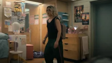 Zara Striped Satin Effect Pants worn by Emma Meyer / Little Cricket (Lizze Broadway) as seen in Gen V (S02E03)