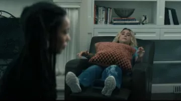 Hoka Grey/White Clifton 10 Sneakers. worn by Emma Meyer / Little Cricket (Lizze Broadway) as seen in Gen V (S02E03)