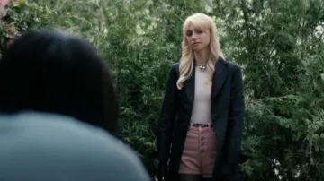 Mango Denim Shorts with Buttons worn by Cate Dunlap (Maddie Phillips) as seen in Gen V (S02E04)