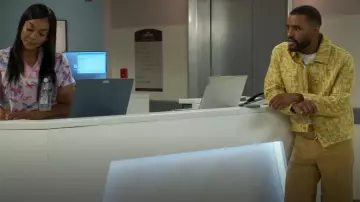 Zara Textured Jacquard Jacket worn by Andre Richardson (Sean Freeman) as seen in Beyond the Gates (S01E131)