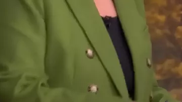 Green Double Breasted Blazer worn by Joy Behar in The View Full Broadcast – September 25, 2025