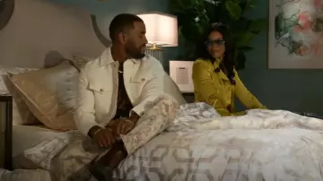 Zara Contrast Print Pants worn by Andre Richardson (Sean Freeman) as seen in Beyond the Gates (S01E133)