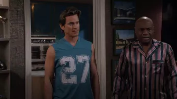 Urban Outfitters Football Practice Jersey Tee worn by Jerry Frank (Matt Bomer) as seen in Mid-Century Modern (S01E09)