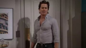 Vuori Long Sleeve Bridge Button Up Shirt worn by Jerry Frank (Matt Bomer) as seen in Mid-Century Modern (S01E10)