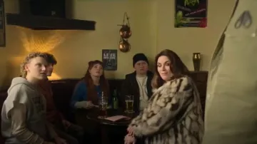 Zara Fur Jacket worn by Mary "Sugar" Jones (Joanna Higson) as seen in Brassic (S07E01)