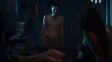 Empyre Squiggle Floater Brown Board Shorts worn by Santi (Peter Dager) as seen in Stick (S01E06)