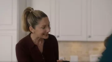 The Frankie Shop Solana Polo Bodysuit worn by Amber-Linn (Judy Greer) as seen in Stick (S01E07)