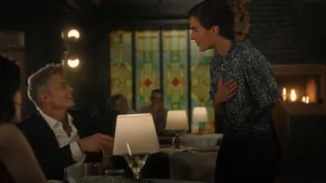 PGA Tour Clustered Confetti Print Short Sleeve Polo worn by Santi (Peter Dager) as seen in Stick (S01E08)