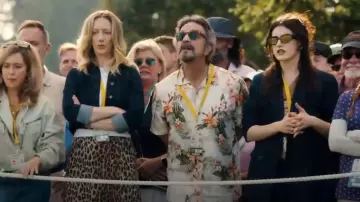 Tommy Bahama Everglade Oasis Silk Camp Shirt worn by Mitts (Marc Maron) as seen in Stick (S01E09)