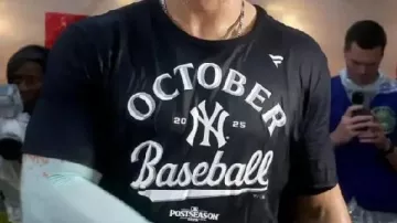 October Baseball Shirt worn by New York Yankees in New York Yankees Highlights: vs Chicago White Sox | 9/26/25