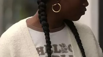 Aderinsola Olabode White Cardigan worn by Naima Stewart (Aderinsola Olabode) in Reasonable Doubt