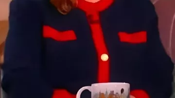The View 2025 Joy Behar Cárdigan azul marino