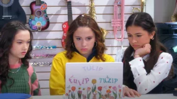 Only Embroidery Heart Button Down Shirt worn by Posey (Lumi Pollack) as seen in Electric Bloom (S01E05)