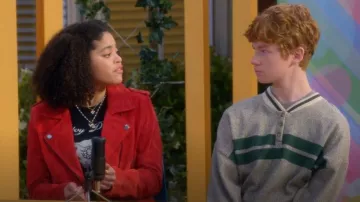 Blank NYC Suede Biker Jacket Jacket usada por Maggie Deetz (Symera Jackson) como se ve en Electric Bloom (S01E06)