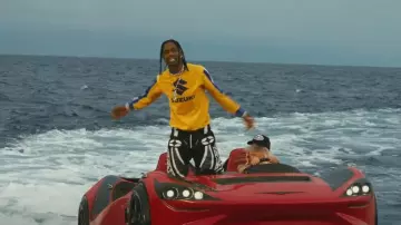 Fox Racing Gris Colorblock 360 Moto Shorts usado por Travis Scott en Travis Scott - TOPIA TWINS (Video Musical Oficial) ft. Rob49, 21 Salvaje