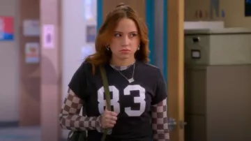 Playboy by Pacsun 83 Tee worn by Jade Castillo (Carmen Sánchez) as seen in Electric Bloom (S01E06)