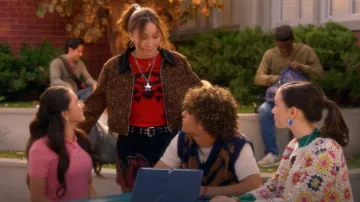 Alice + Olivia Anderson Cardigan worn by Tulip (Ruby Marino) as seen in Electric Bloom (S01E07)