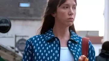 French Lover Sara Giraudeau Printed Jacket worn by Marion (Sara Giraudeau) in French Lover
