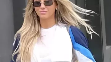 Alix Earle Dancing With The Stars 2025 Cropped Jacket worn by (Alix Earle) in Dancing with the Stars