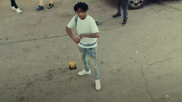 Nike Air Force 1 Low White worn by 21 Savage in 21 Savage x Metro Boomin - Runnin (Official Music Video)