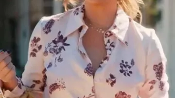 Floral Silk Shirt worn by Meghan Markle in With Love, Meghan (S02)