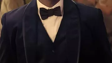 Blazer de terciopelo azul Omar Sy de French Lover
