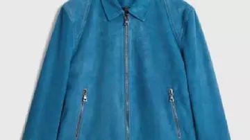 E! News 2025 Donny Osmond Blue Suede Jacket