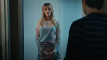 Le Superbe Women's Tigress Jacquard Mini Skirt worn by Morgan Gillory (Kaitlin Olson) as seen in High Potential (S02E02)