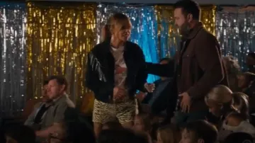 Re/Done Cherry Auto Club Cotton Graphic T-Shirt Vintage White worn by Morgan Gillory (Kaitlin Olson) as seen in High Potential (S02E02)