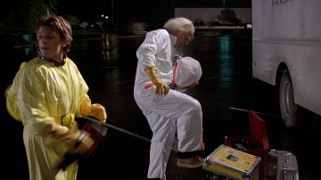 Shoes Nike Vandal orange Doc Brown (Christopher Lloyd) in Back to the future