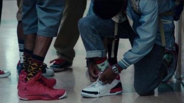 The Air Jordan shoes white of Malcolm in Dope