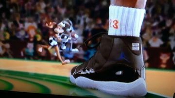 The Nike Jordan XI Space Jam black Michael Jordan in Space Jam