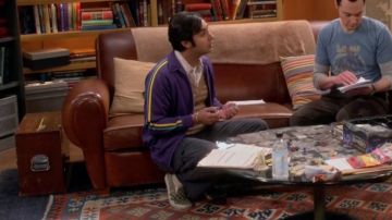 Sneakers Vans Classic Slip On Checkerboard of Rajesh Koothrappali (Kunal Nayyar) on The Big Bang Theory S09E16