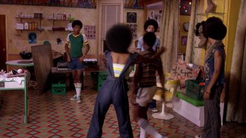 Les chaussures Converse basses vertes et blanches de Ra-Ra Kipling (Skylan Brooks) dans The Get Down S01E03