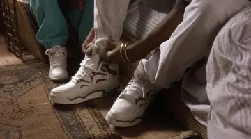 The Reebok shoes white Tupac in Juice
