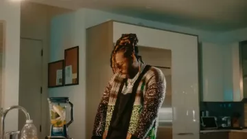 Maison Margiela Black Fake News T Shirt worn by 2 Chainz in 2 Chainz - Grey Area