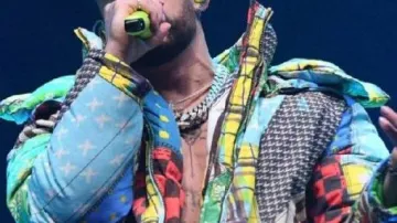 Bad Bunny Super Bowl 2026 Doudoune multicolore