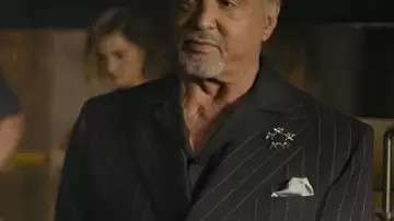 Tulsa King S03 Sylvester Stallone Black Suit worn by Dwight 'The General' Manfredi (Sylvester Stallone) in Tulsa King (S03)