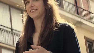 French Lover 2025 Sara Giraudeau Denim Jacket worn by Marion (Sara Giraudeau) in French Lover