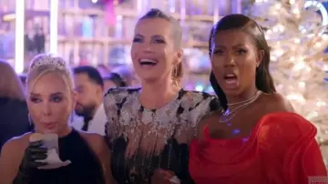 Zhivago L'Artiste Gown in Black & White worn by Julia Lemigova as seen in The Real Housewives of Miami (S07E17)