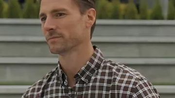 Adventures in Love & Birding 2025 Andrew W. Walker Plaid Shirt worn by John (Andrew Walker) in Adventures in Love & Birding