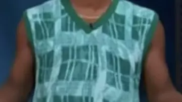 Teal Green Knit Vest worn by Scott Evans in Access Hollyood Live