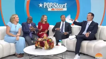 Gianvito Rossi Nappa Mule Sandal worn by Jenna Bush Hager as seen in Today on September 29, 2025