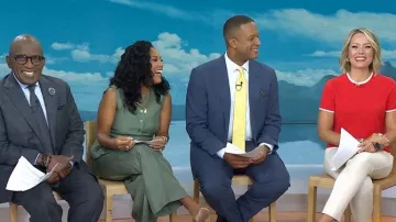 J. Crew Essential Cutaway Vest Top worn by Sheinelle Jones as seen in Today on September 30, 2025