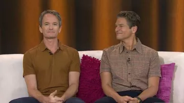 John Varvatos Grana Polo worn by Neil Patrick Harris as seen in Today with Jenna & Friends on September 30, 2025