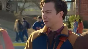 Brian Jordan Alvarez English Teacher S02 Brown Pile Jacket worn by Brian Jordan Alvarez as seen in English Teacher