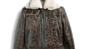Shearling RAF Leather Bomber Blouson d’aviateur pour homme