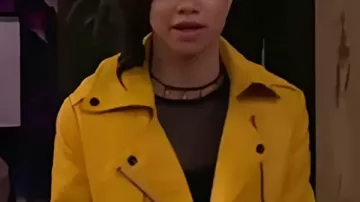 Janice LeAnn Brown Yellow Jacket worn by Billie (Janice LeAnn Brown) in Wizards Beyond Waverly Place