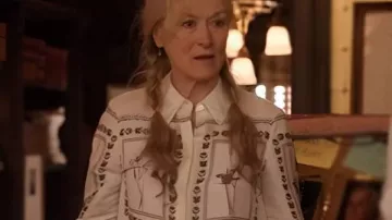 Only Murders in the Building S05 Meryl Streep Printed Blouse
