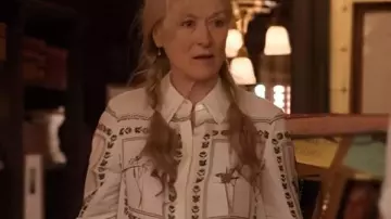 Only Murders in the Building S05 Meryl Streep Printed Blouse
